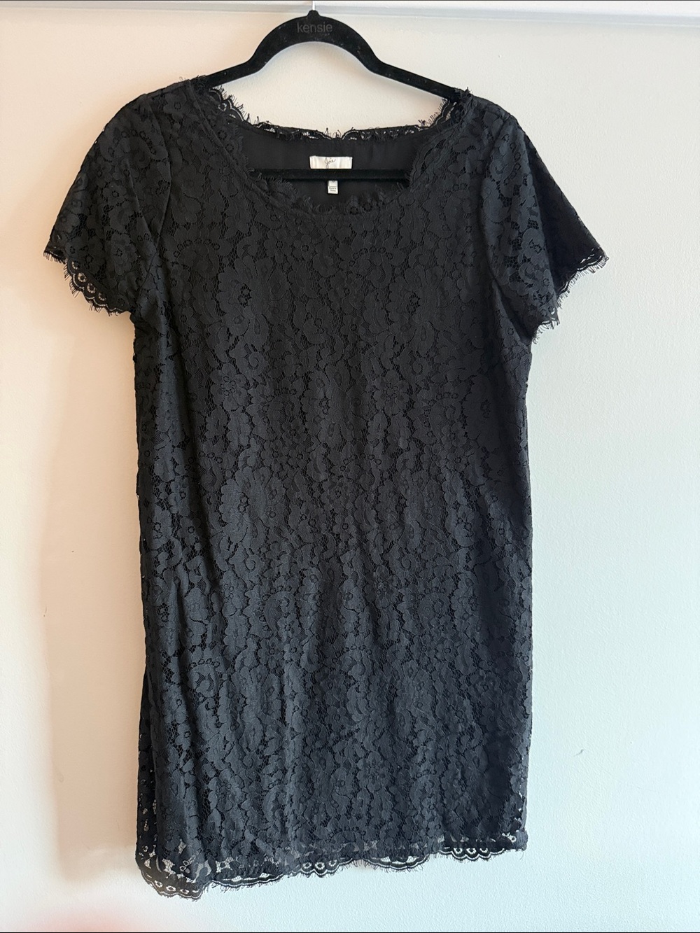 Joie Black Lace Midi Dress